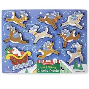 Melissa & Doug Santa's Sleigh Chunky Puzzle